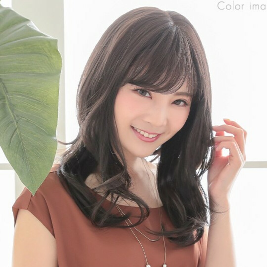 ✨断熱美女ウィッグ✨I型つむじ地肌✨深田恭子❣️艶髪！ゆる巻き