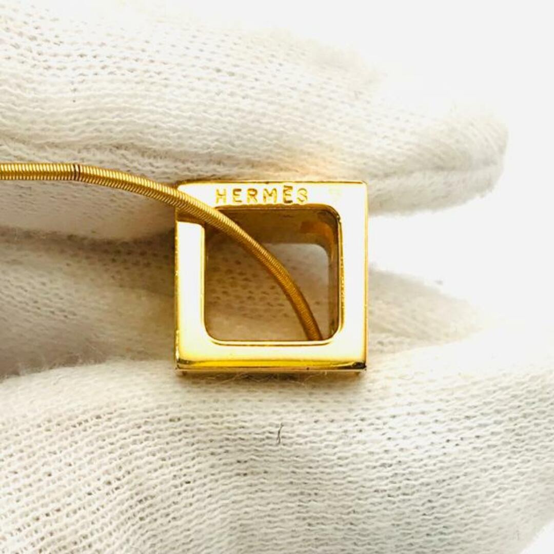 HERMES - 良品 HERMES エルメス Hキューブ Hロゴ ゴールド ネックレス