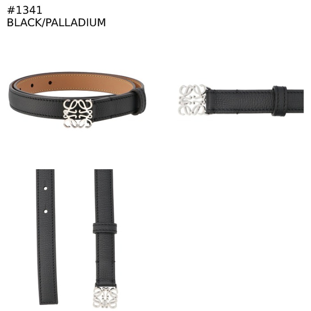 LOEWE - ロエベ LOEWE ベルト アナグラム レザー 2cm幅 細ベルト