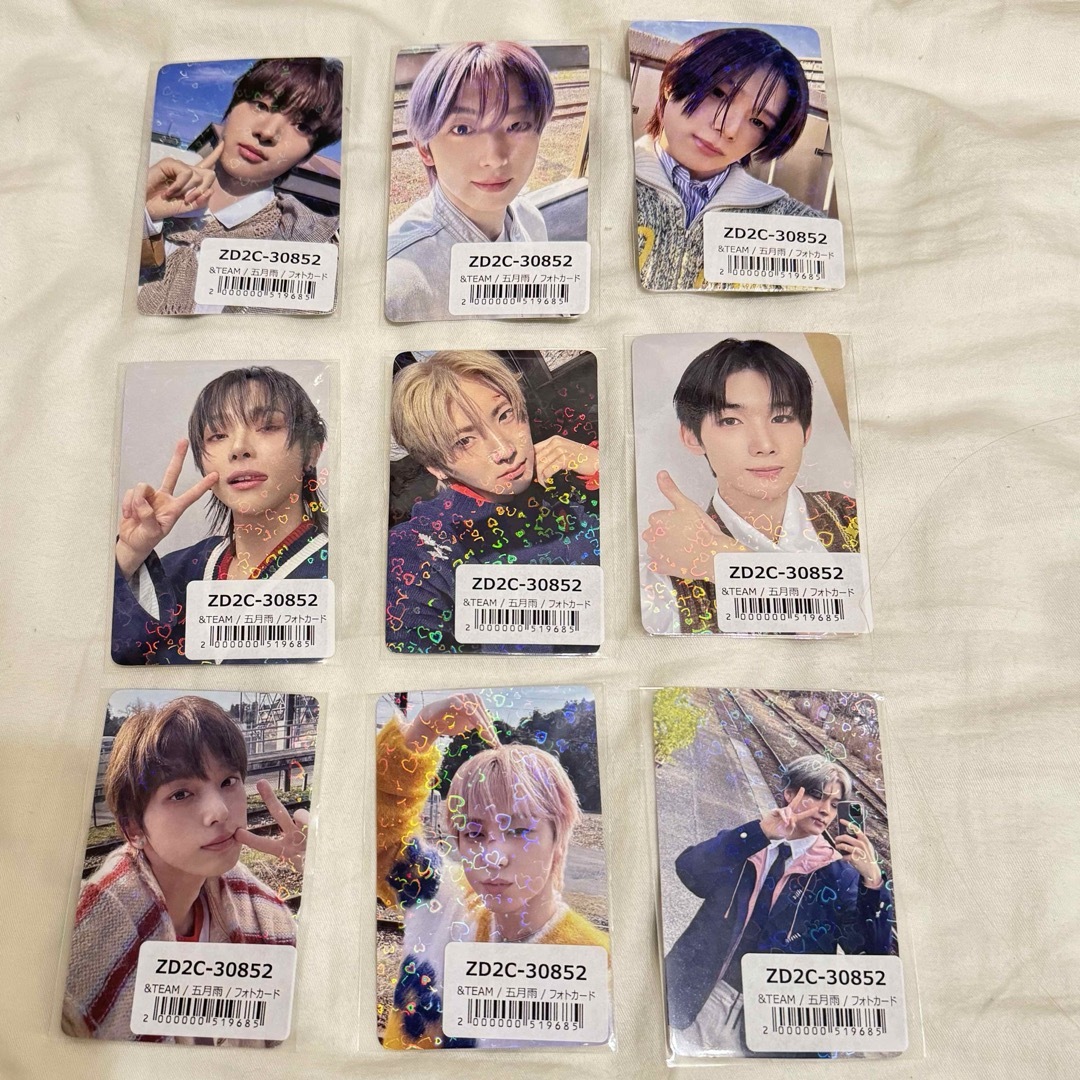 &TEAM - &TEAM 五月雨 universal 先着特典トレカ メンバー全員コンプ