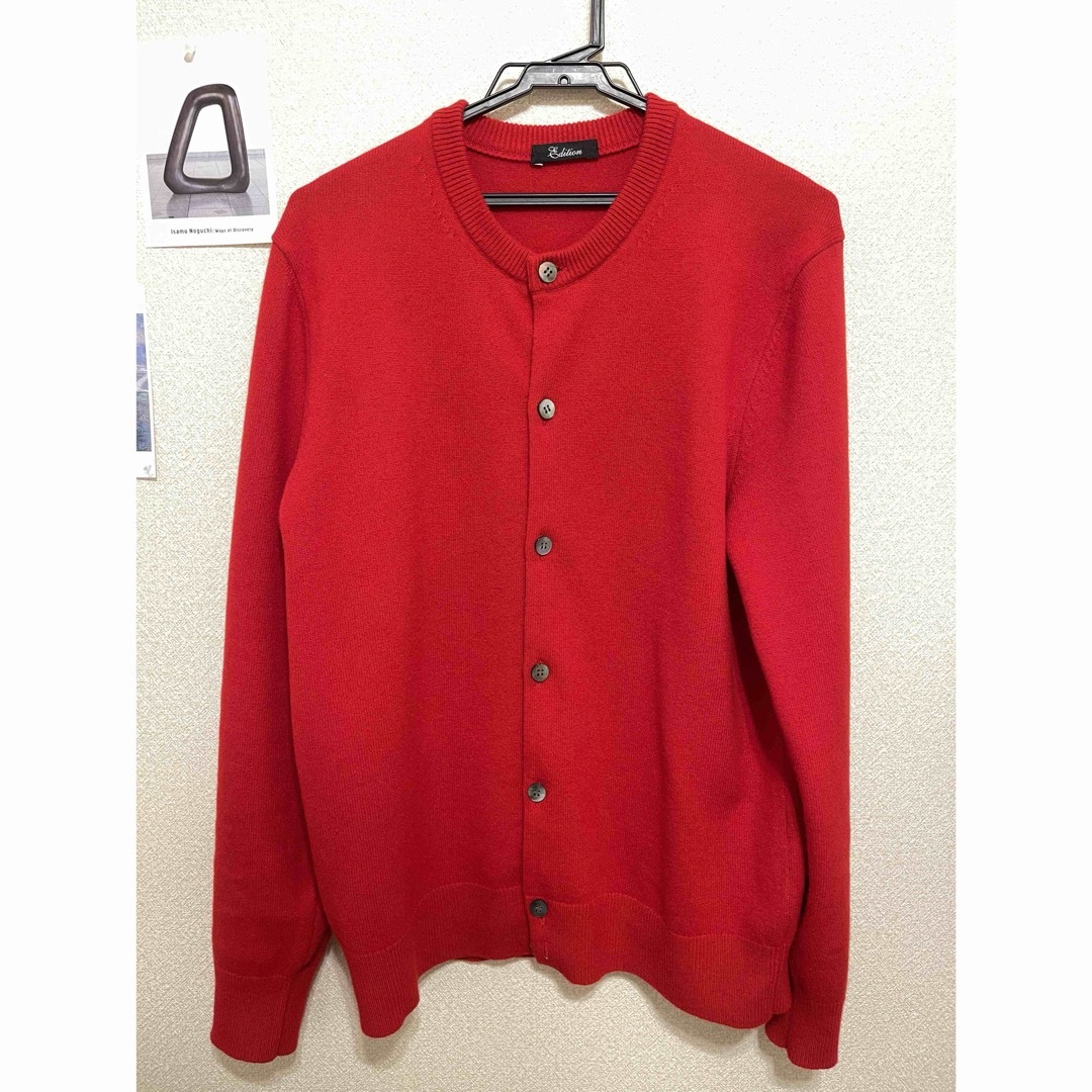 Edition/tomorrow land赤 カプリニットボタン付きカーディガン 【公式