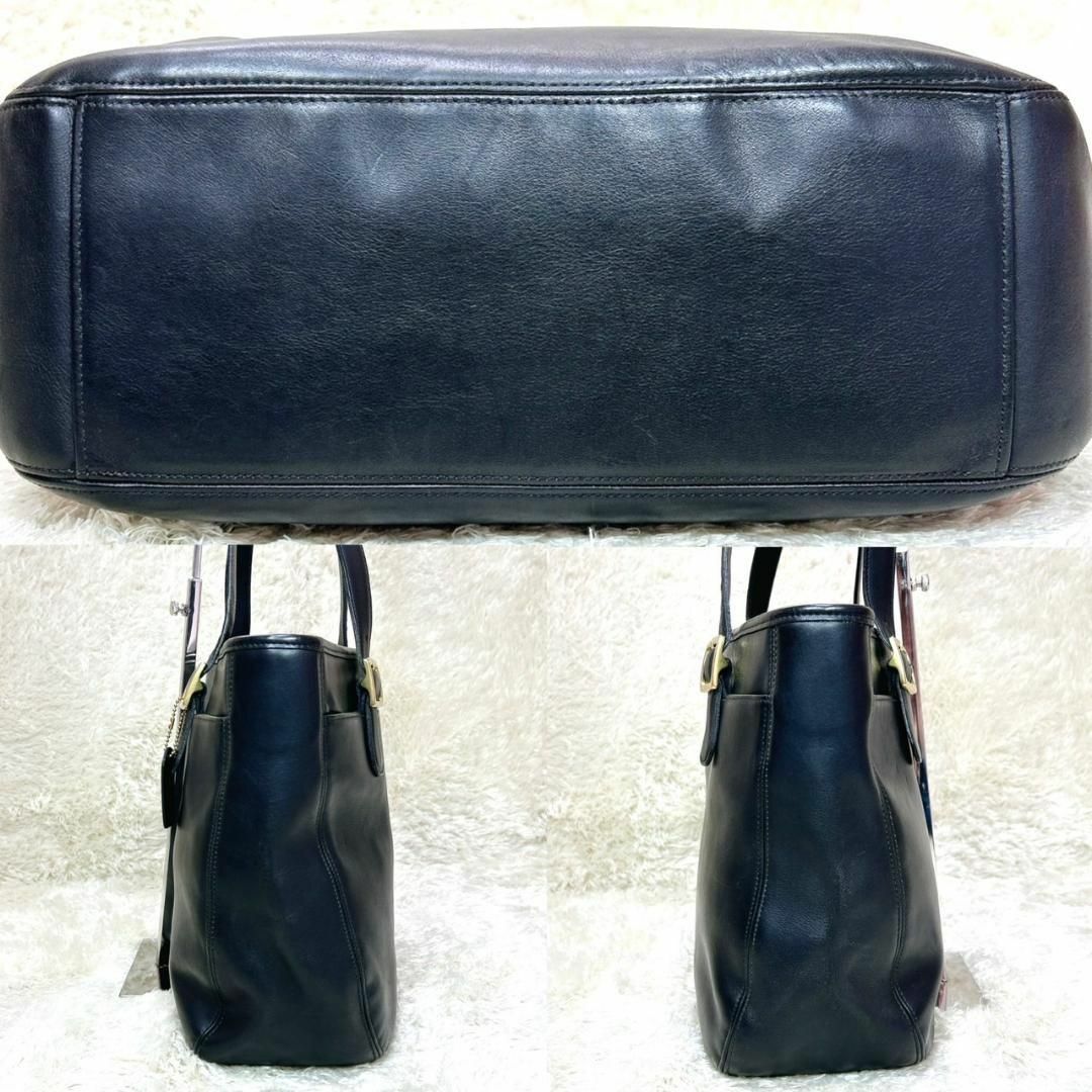 COACH - ☆美品☆COACH コーチ オールレザー トートバッグ ブラック金