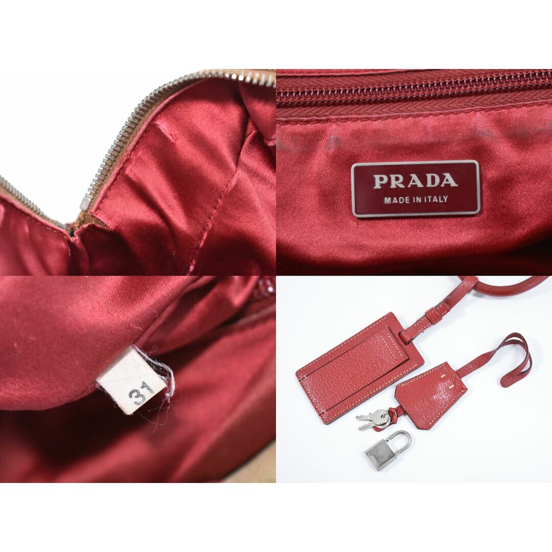 PRADA - 本物 プラダ PRADA キャンバス ミニ ボストンバッグ