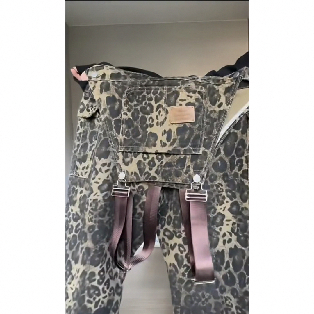 レディース❤️オーバーオール サロペット レオパード ヒョウ柄 ワーク
