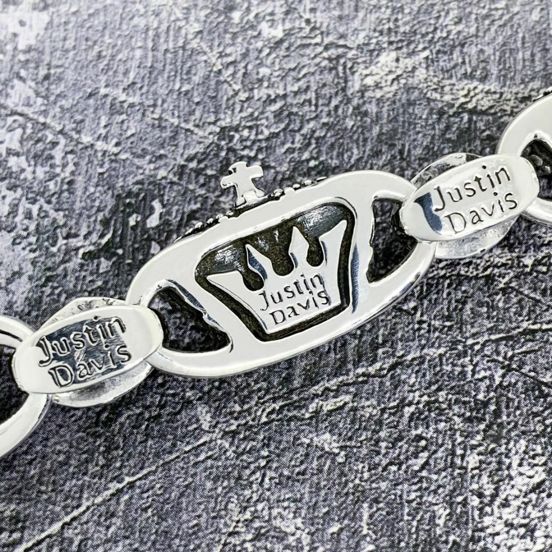 Justin Davis - 定価15.4万☆Justin Davis クラウンブレスレット（S