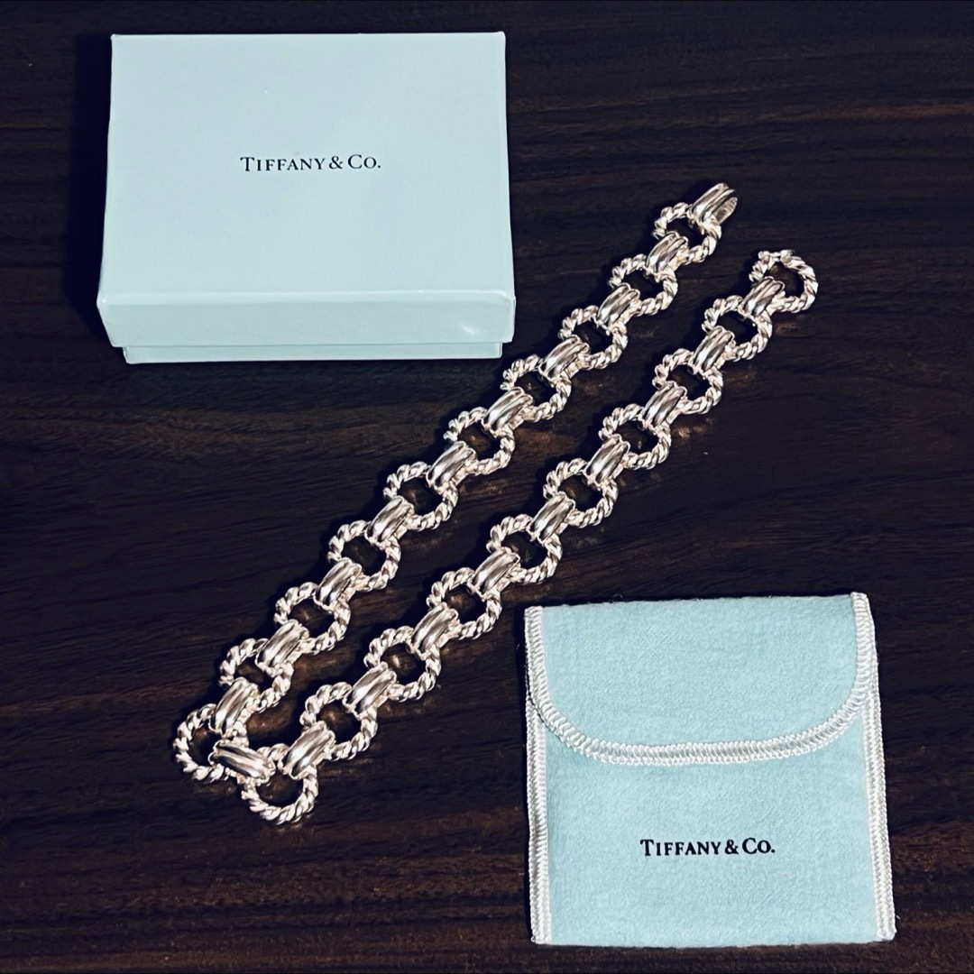 Tiffany & Co. - VINTAGE TIFFANYティファニー ツイスト サークル 2重