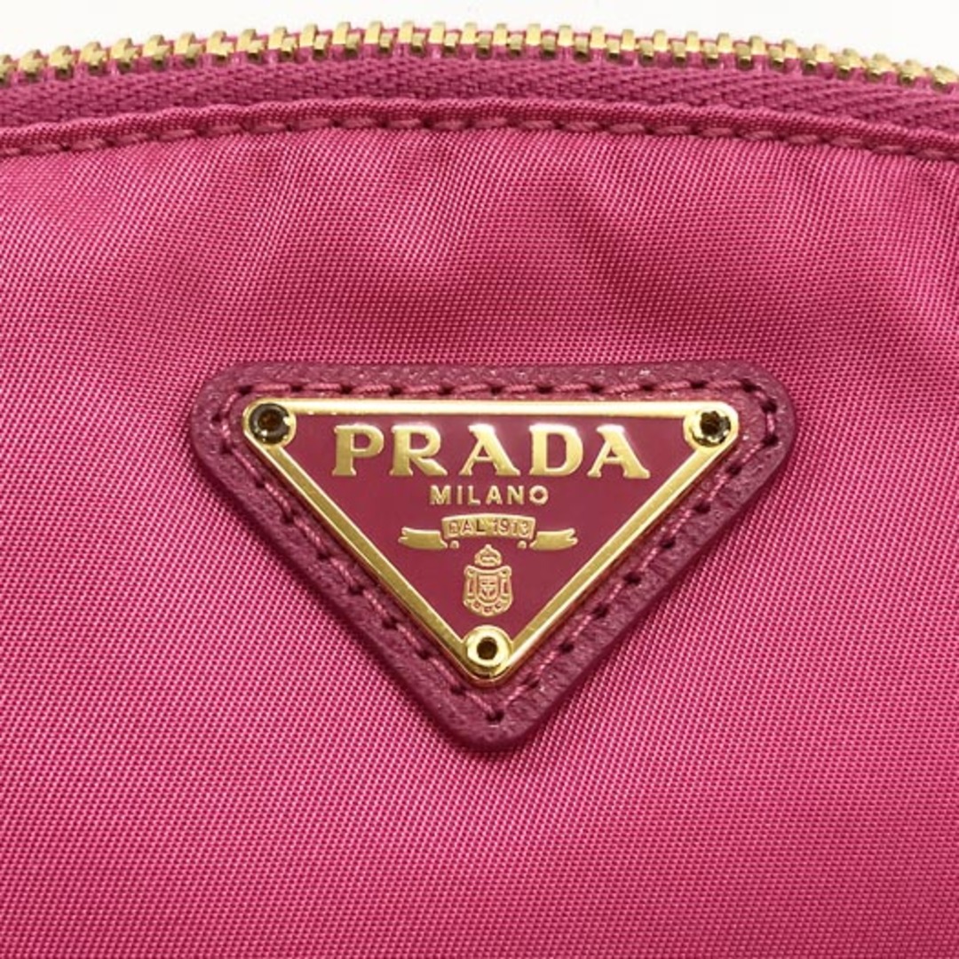 PRADA - プラダ ナイロン ポーチ トライアングルロゴ ピンク×ゴールド