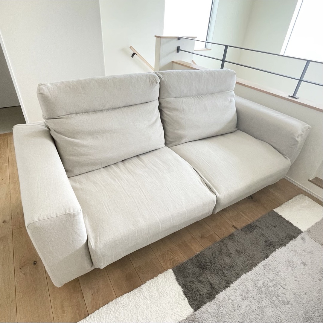 無印良品2人掛けソファフェザーポケットコイル