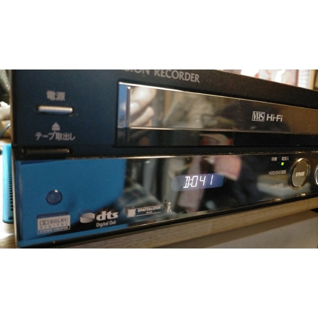 シャープレコーダーACV52・VHS/DVD/HDD・美観リモコン+HDMI付き