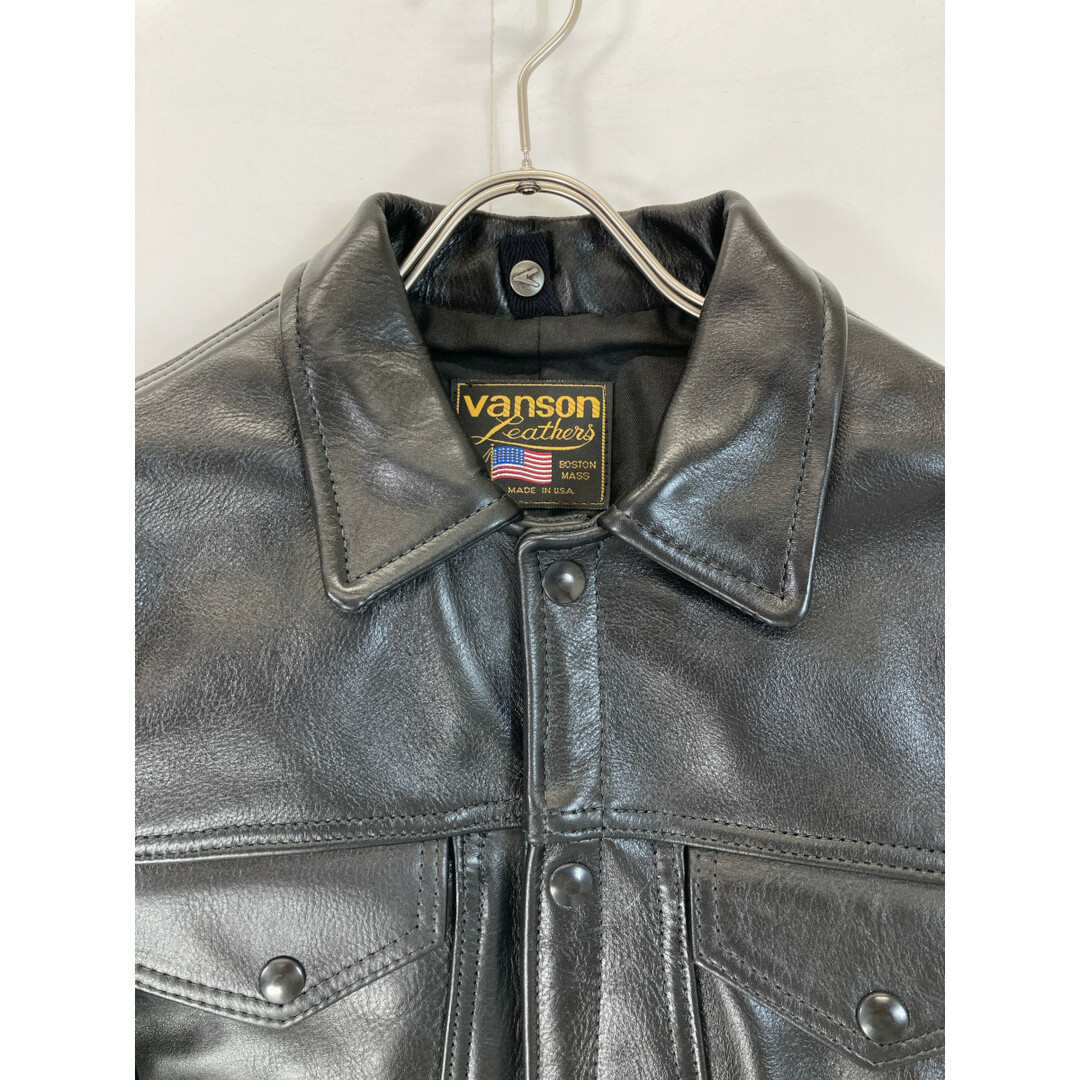 VANSON - バンソン DJCB ブラック 3rd型レザートラッカージャケット 38