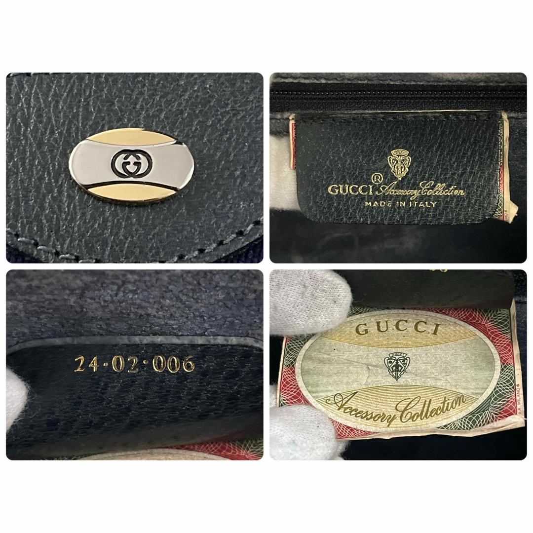 GUCCI - オールドグッチ ミニボストンバッグ シェリーライン インター