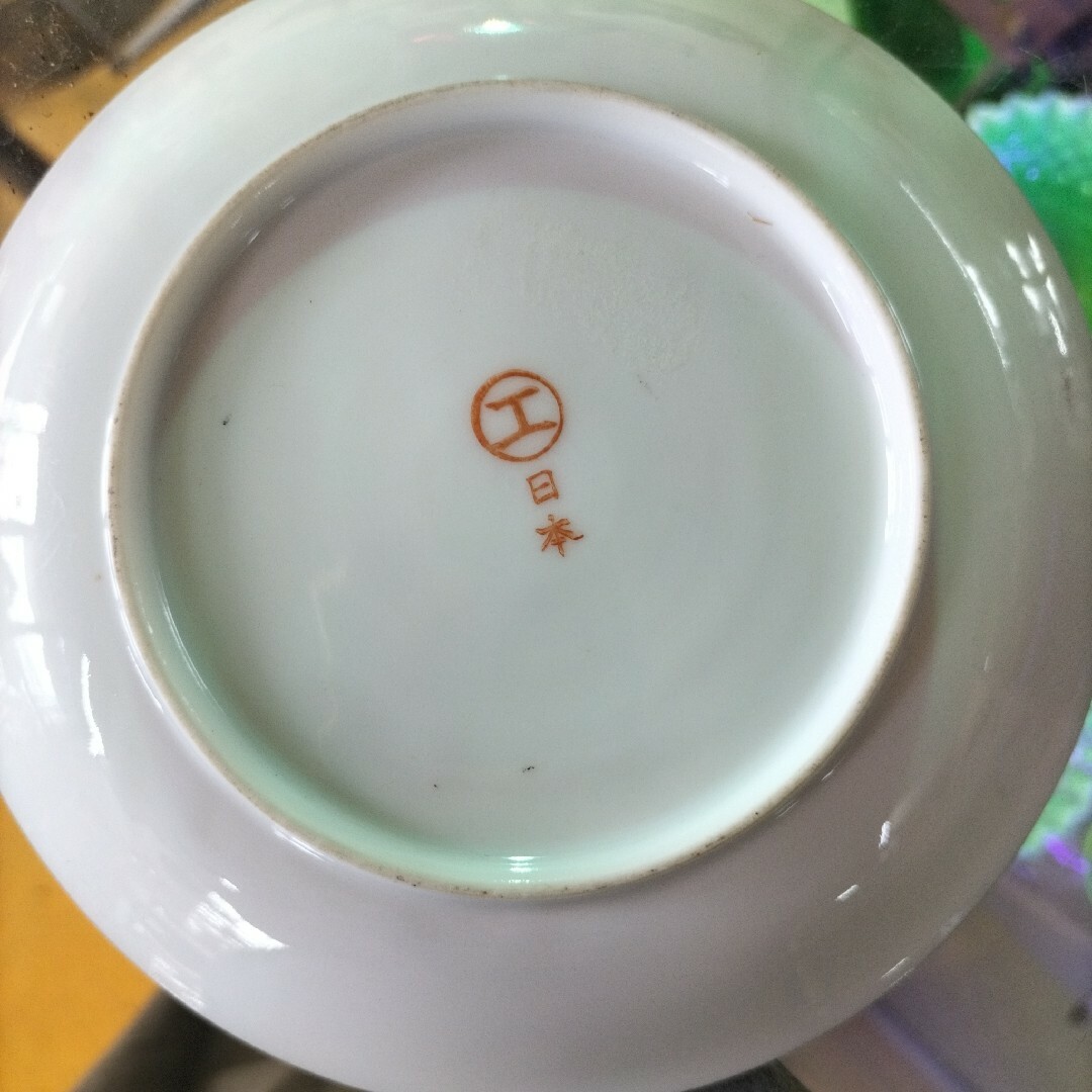 九谷青窯 - 九谷焼 ティーカップ＆ソーサー 明治九谷 芸者透かし入りの