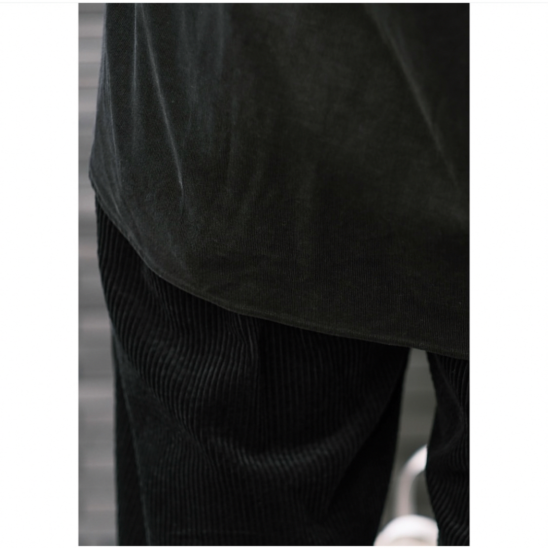 COMOLI - 【新品未使用】コーデュロイ コモリシャツ ブラック サイズ2