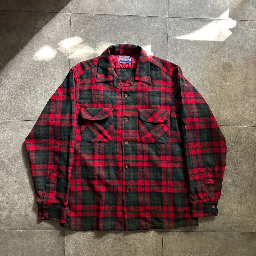 PENDLETON - 60s ペンドルトン ヴィンテージウールシャツ USA製 M