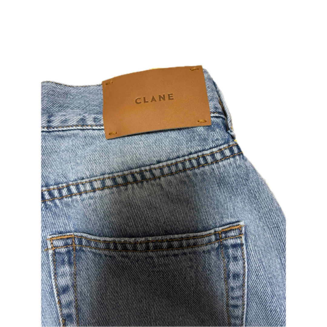 CLANE - 広瀬すず×CLANE TUCK WIDE DENIM PANTS アイスブルーの通販 by
