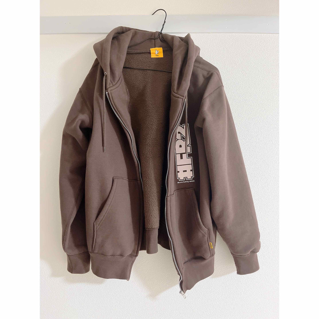 FR2 ジップパーカー ブラウン 茶色 うさぎ ラビットの通販 by REI's