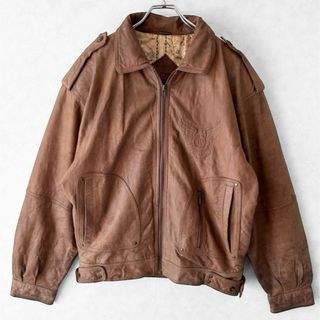 VINTAGE - 90s vintage A2 G1 本革 型押し 革ジャン レザージャケット