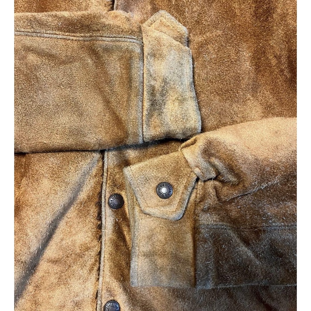 TENDERLOIN - テンダーロイン サドルスエード ボア レザージャケット S