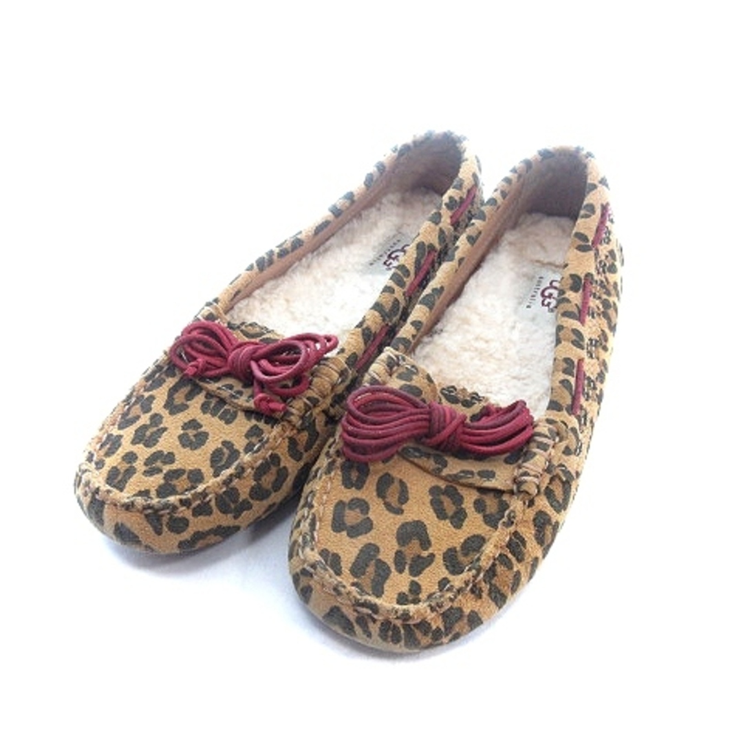 アグ オーストラリア モカシン スリッポン スエード レオパード 23cm