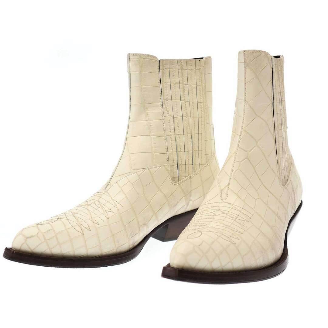 CELINE - CELINE セリーヌ レオン チェルシーブーツ クロコダイル