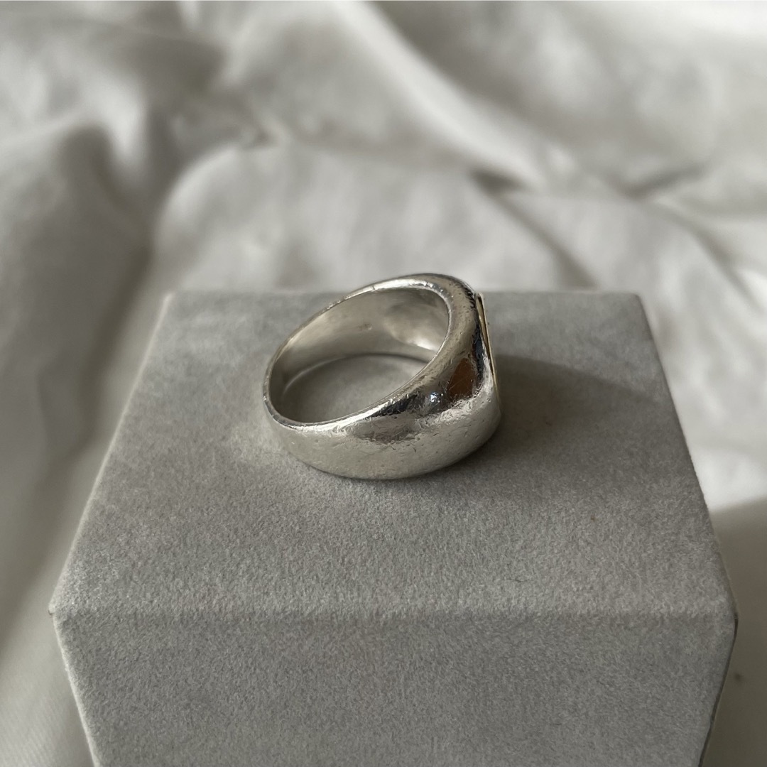 幻】HERMES ヴィンテージ リング カーネリアン コンビ Ag925 52 幻