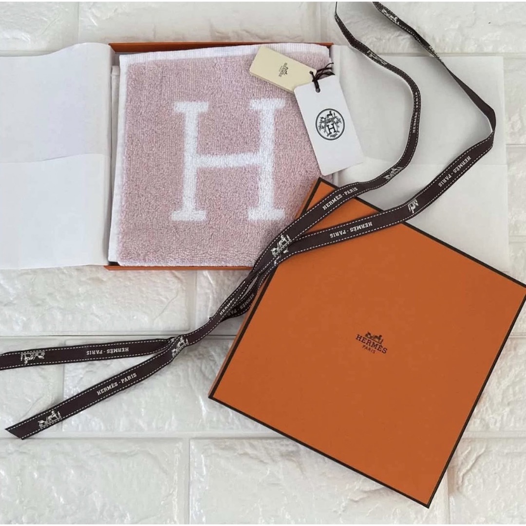 HERMES - エルメス アヴァロン タオルハンカチ 新品未使用 タグ付き お