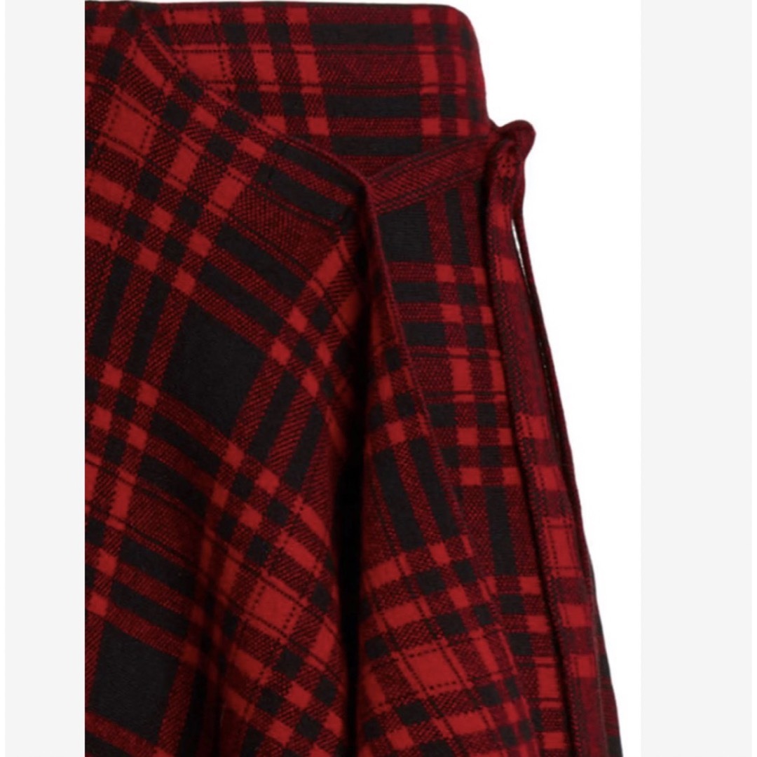 POLO RALPH LAUREN - ラルフローレン チェックウールラップスカート