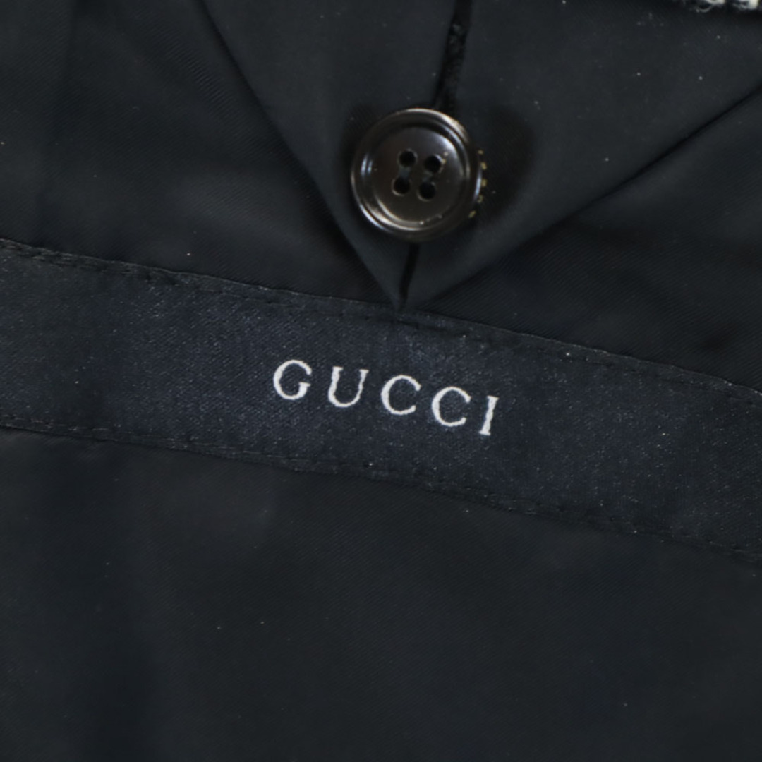 GUCCI - 古着 GUCCI グッチ イタリア製 ウールブレンド ヘリンボーン