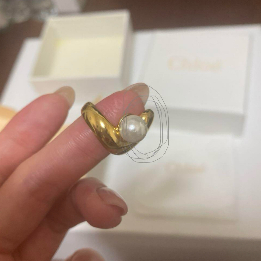 Chloe - Chloe クロエ 指輪 ゴールド パール リングの通販 by 【まめ