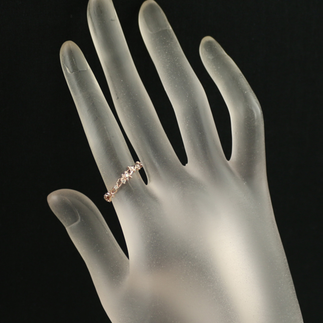 agete - アガット リング ダイヤ ダイヤモンド 0.05ct 透かし フラワー