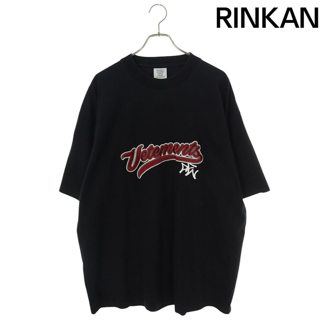 ヴェトモン ベースボールロゴオーバーサイズTシャツ メンズ M