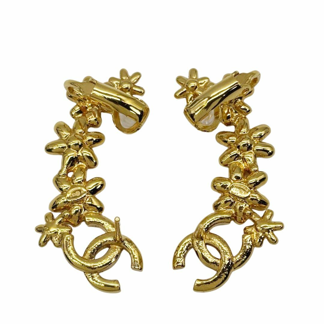 CHANEL - 【美品】シャネル ピアス ココマーク フラワー ライン