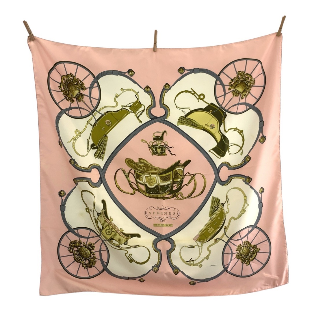 HERMES(エルメス) カレ90大判シルクスカーフ ピンク サイズ ONESIZE