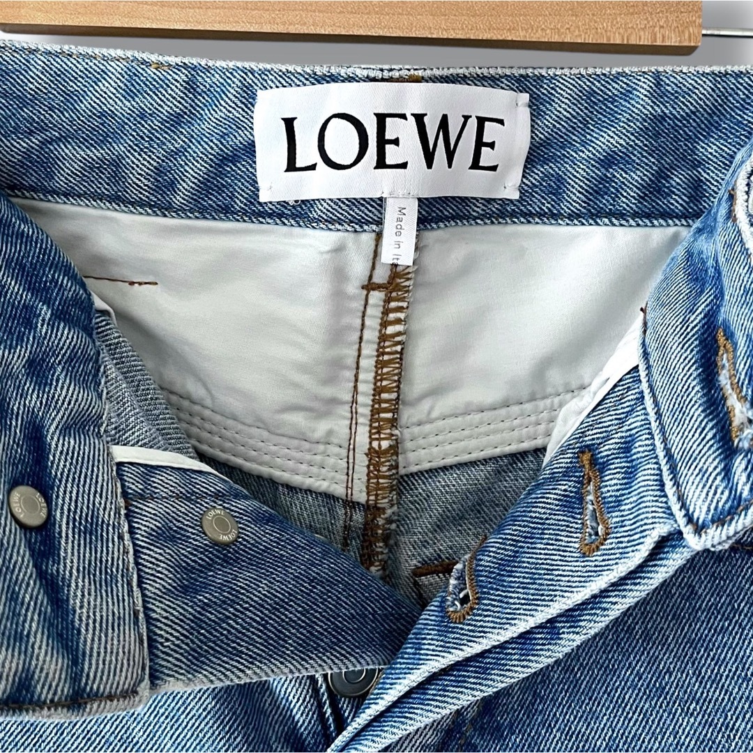 LOEWE - 美品 ロエベ アナグラム クロップド ジーンズ デニム