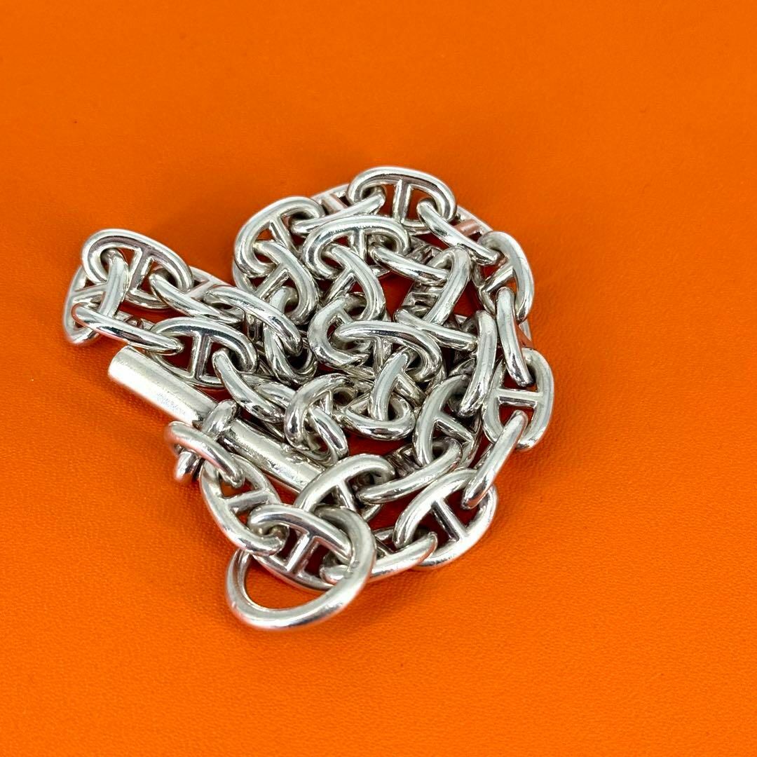 HERMES - 激レア HERMES シェーヌダンクル ネックレス MM 36 シルバー