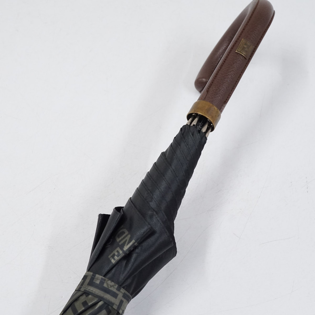 FENDI - 傘 FENDI フェンディ 高級紳士傘 USED美品 ジャガード ズッカ