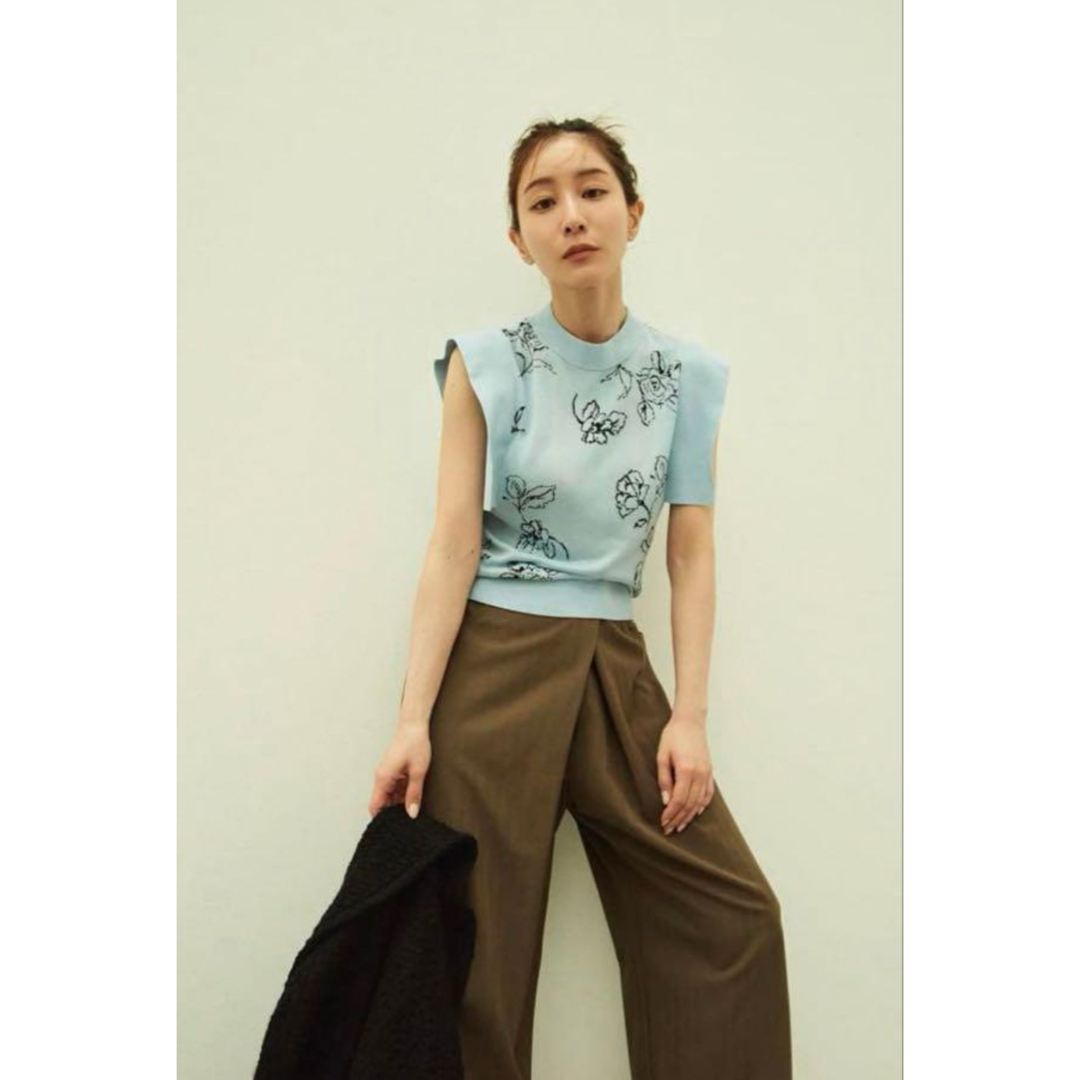 CLANE - 田中みな実×CLANE TUCK HERRINGBONE SLACKS 0サイズの通販 by