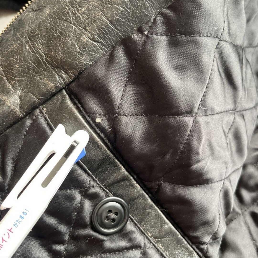 GAP - 90s 00s OLD GAP フライト 襟ボア レザージャケット Lサイズの