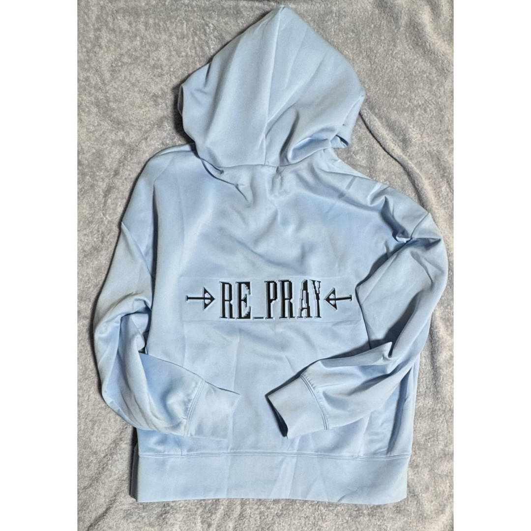 羽生結弦 RE_PRAY フルジップパーカー ライトブルー ジップパーカー