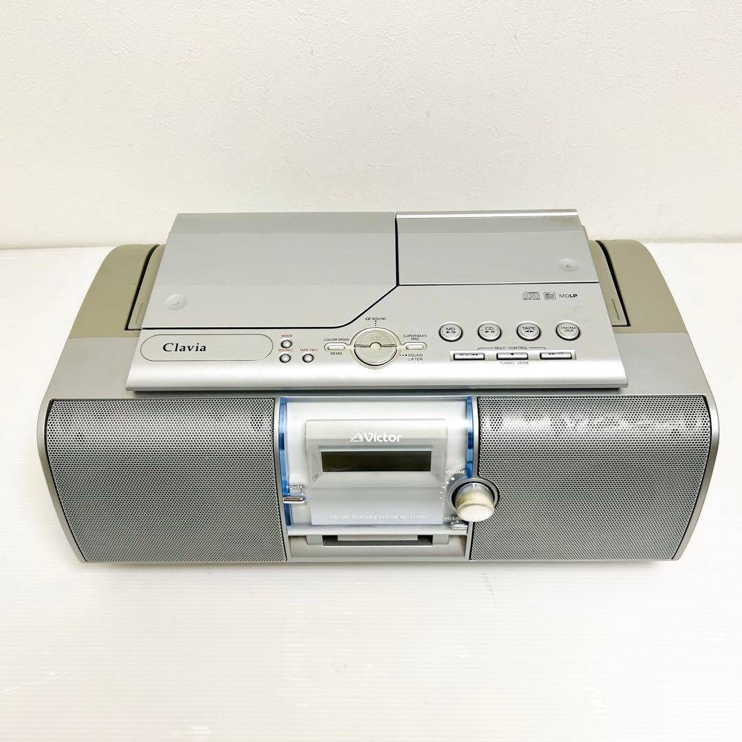 Victor - 希少 動作品 Victor CD/MDポータブルシステム RC-L1MD-Sの