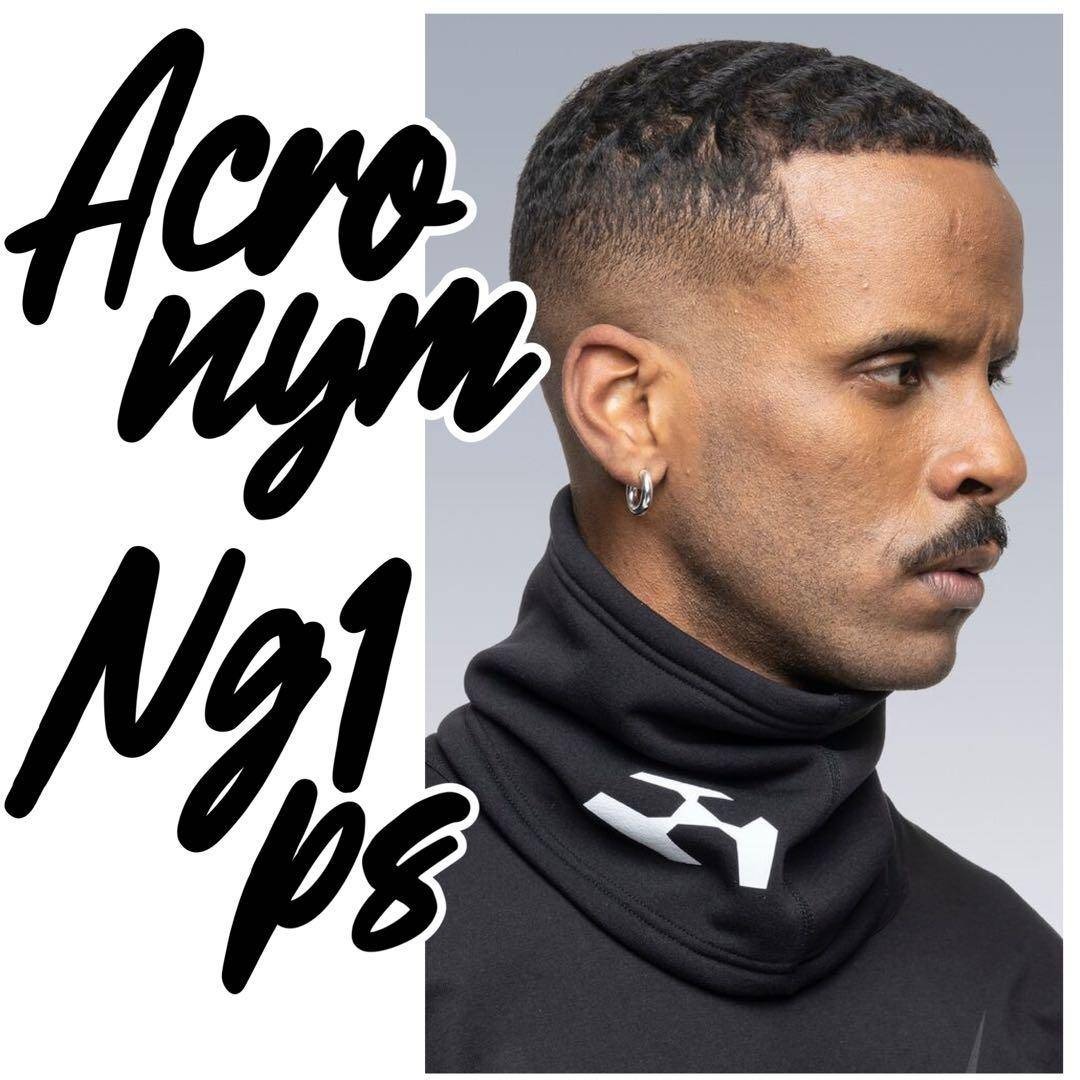 ACRONYM NG-1-PS FW2223 ネックゲイター ブラック 初期ロゴの通販 by