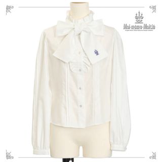 Moi-meme-Moitie - 燭台刺繍リボンタイブラウス【9号】の通販 by 黒猫