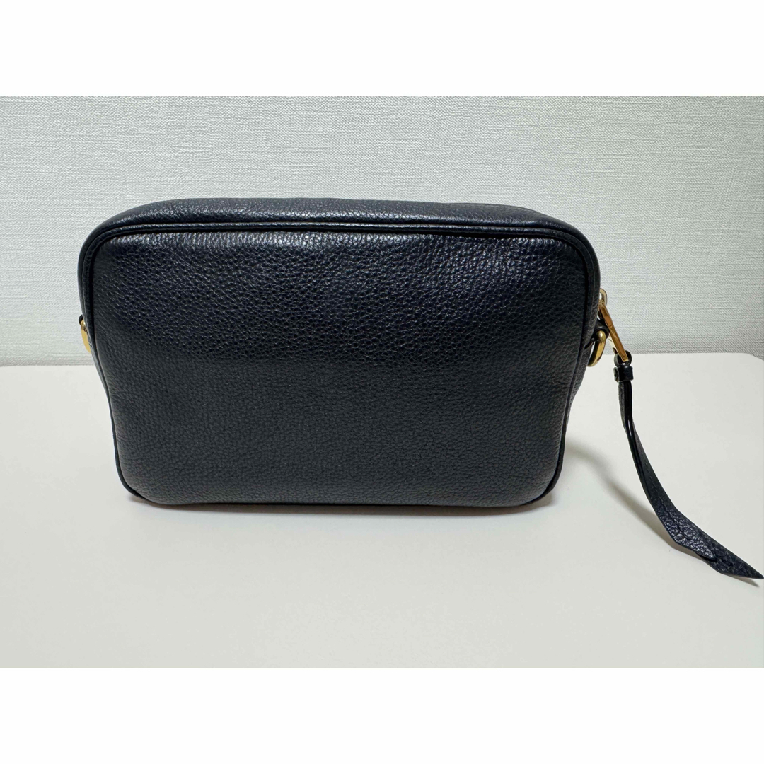 PRADA - PRADA プラダ ネイビー レザー ショルダーバッグの通販 by