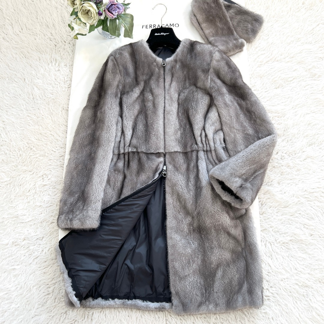 Salvatore Ferragamo - 未使用☆Salvatore Ferragamo☆極上ミンク