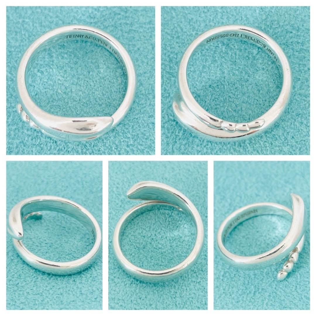 極美品☆ティファニー リング スネーク シルバー925 指輪 約5号 蛇 ロゴ