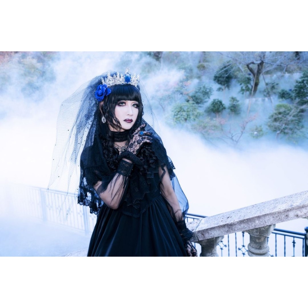 Moi-meme-Moitie - 【タグ付き】セレスティアゴシックロングドレス青x