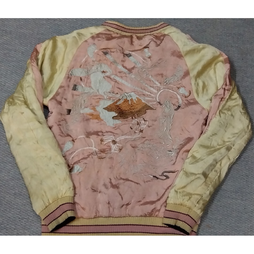 訳ありちきりやCHIKIRIYA リバーシブルスカジャン 兎 観音柄 sizeM