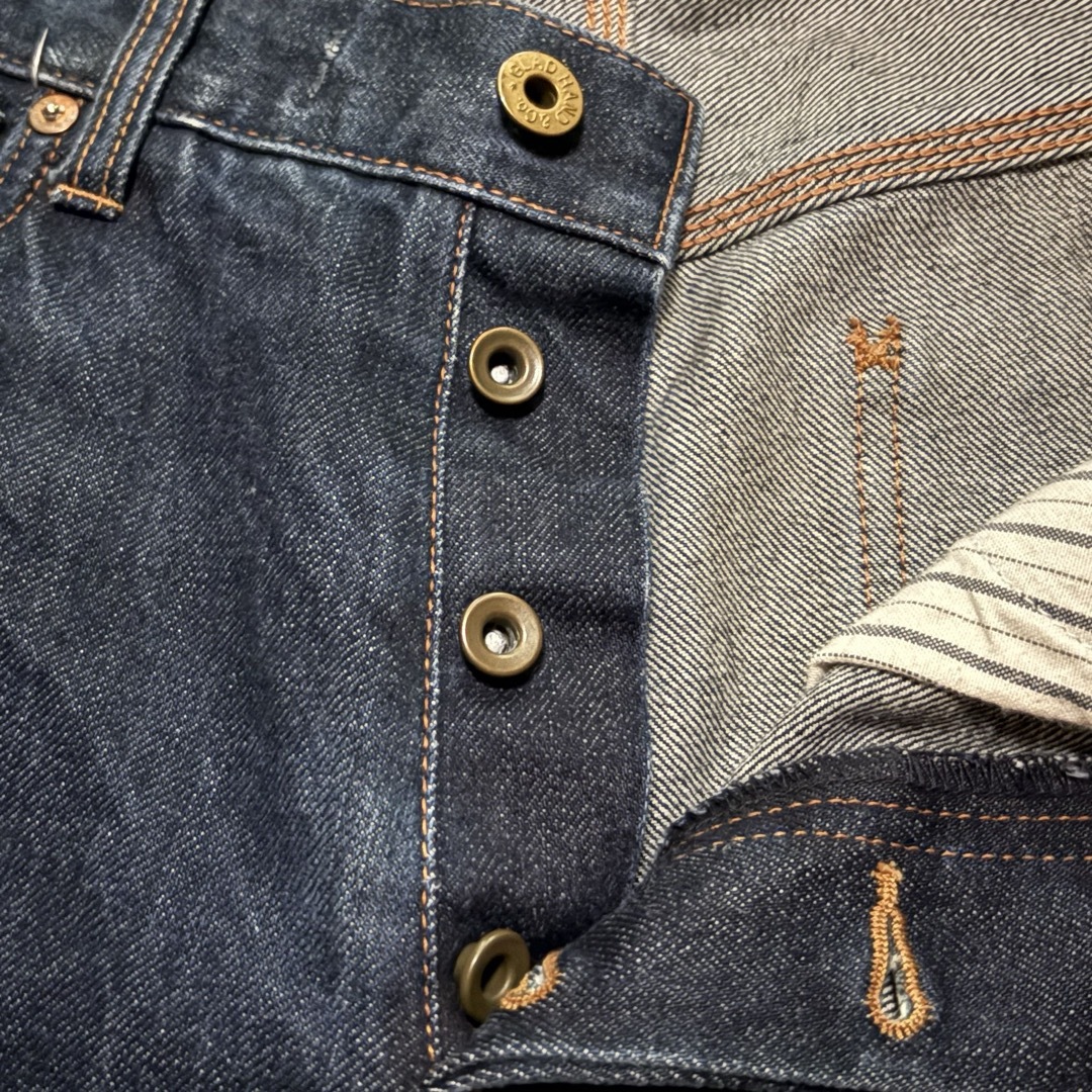 GLADHAND & Co. - 激レア グラッドハンド ストレートデニム 濃紺 ヒゲ