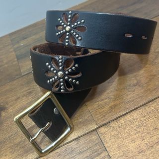 HTC ナロー ベルト ブラック 34 フラワー HTC ベルト スーパーナロウ