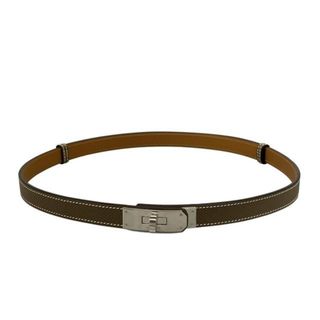 HERMES - 新品未使用 エルメス ケリーベルト18 ブラック/シルバー金具